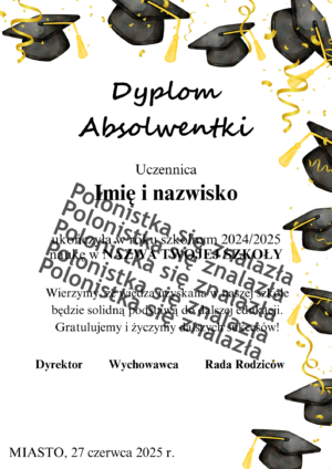 Dyplom absolwenta (8 kl.)