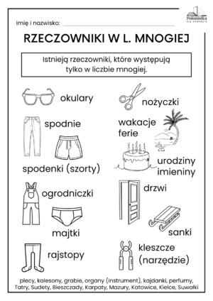 Rzeczownik - osobliwe