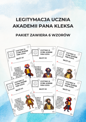 Legitymacja ucznia Akademii pana Kleksa