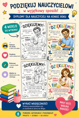 Podziękowanie dla nauczycieli - bułka z masłem
